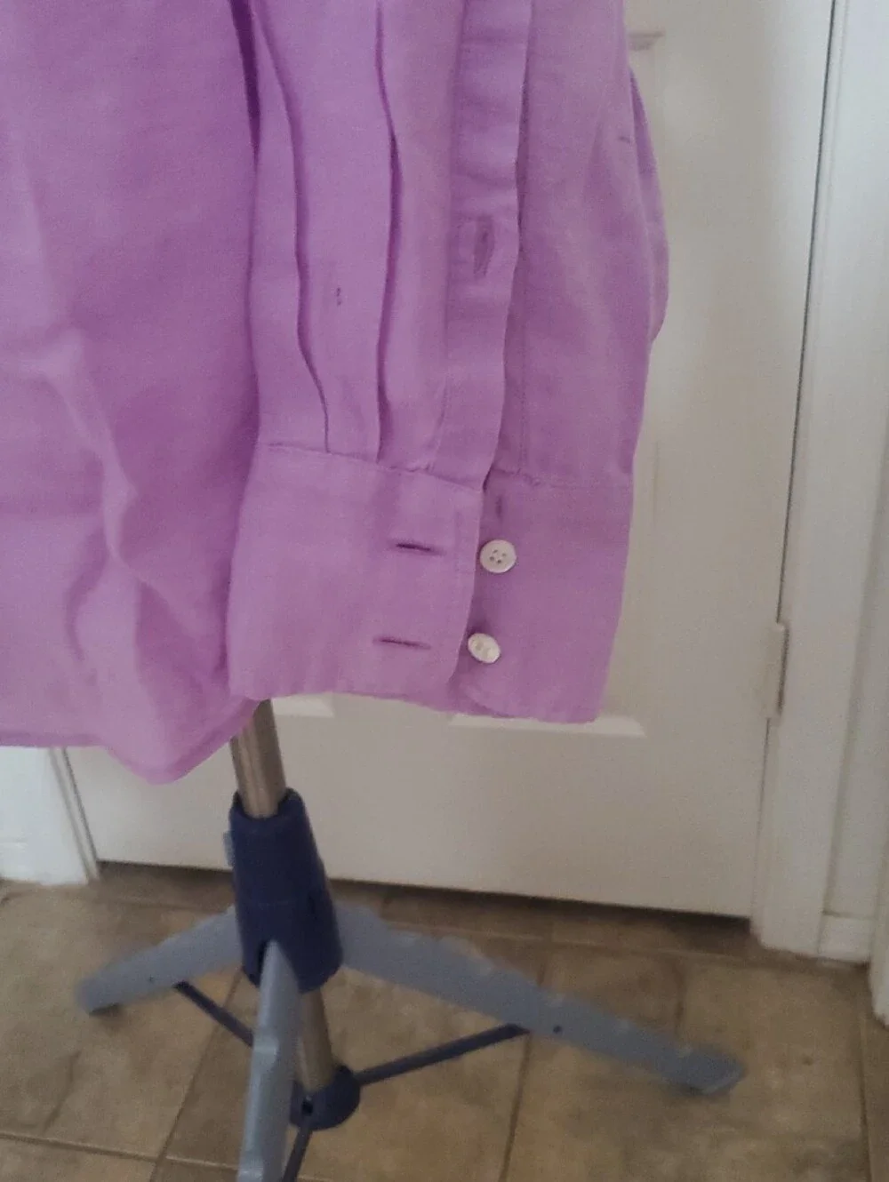 J. Crew Lavender Long-Sleeve Button-Up Shirt